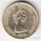 Остров Святой Елены 1 фунт 1984