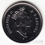 Канада 25 центов 2003 День Канады (цветная)