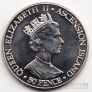 Остров Вознесения 50 пенсов 2001 Королева Виктория