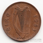 Ирландия 1/2 пенни 1953