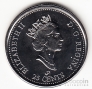 Канада 25 центов 2001 День Канады (цветная)