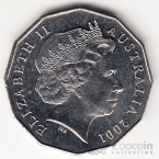 Австралия 50 центов 2001 100 лет Федерации - Квинсленд