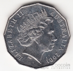 Австралия 50 центов 2001 100 лет Федерации - Столичная территория