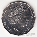 Австралия 50 центов 2001 100 лет Федерации - Остров Норфольк