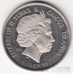 Теркс и Кайкос 5 крон 2004 Королевские регалии №9 (Медно-никелевый сплав)