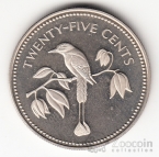 Белиз 25 центов 1974 (тип 1)