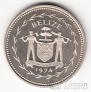 Белиз 25 центов 1974 (тип 1)