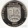 Норвегия 5 евро 1997 Бобр и 1000-летие г. Тронхейма