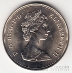 Великобритания 25 пенсов 1981 Свадьба принца Чарльза и Дианы