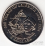 Острова Кука 5 долларов 1991 500 лет открытия Америки Х. Колумбом