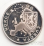 Норвегия 25 евро 1996 Норвежская кошка (серебро)