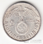 Германия 2 марки 1937 A