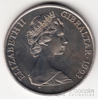 Гибралтар 1 крона 1993 Правители - Королева Виктория