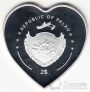 Палау 2 доллара 2012 Сердце -