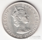 Бермуды 1 крона 1964 Герб