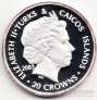 Теркс и Кайкос 20 крон 2003 Династия Тюдоры - Эдуард VI (серебро)