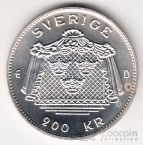 Швеция 200 крон 1992 Король Густав III