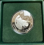 Казахстан 200 тенге 2021 Космос - Пилотируемая Орбитальная Станция Салют-1 (proof-like, коробка)