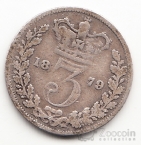 Великобритания 3 пенса 1879