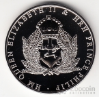 Острова Питкэрн 2 доллара 2011 Елизавета и Филипп