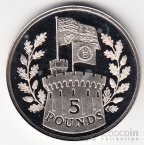 Тристан да Кунья 5 фунтов 2012 60 лет правлению Королевы Елизаветы II