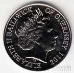 Гернси 5 фунтов 2011 Свадьба принца Уильяма и Кэтрин Миддлтон