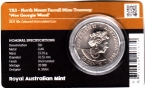 Австралия 50 центов 2022 Австралийское железнодорожное наследие - Железная дорога Ви Джорджи Вуд (карта)