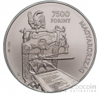 Венгрия 7500 форинтов 2023 Шандор Петефи и Революция 1848—1849 годов в Венгрии (диаметр 52.5 мм)