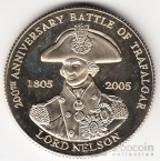Тристан да Кунья 1 крона 2005 Горацио Нельсон
