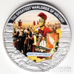 Либерия 5 долларов 2010 Великие полководцы - Марк Антоний