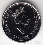 Канада 25 центов 2000 Миллениум - Гордость (цветная)
