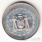 Белиз 10 центов 1975 (тип 1)