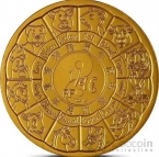 Франция 1/4 евро 2024 Восточный календарь - Год дракона