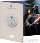 Великобритания 50 пенсов 2023 Звездные войны - Дарт Вейдер и Император Палпатин (блистер)