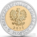 Польша 5 злотых 2023 Монастырь цистерцианцев в Гостьково