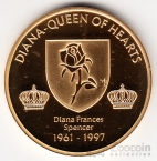 Великобритания жетон Жизнь Принцессы Дианы №1