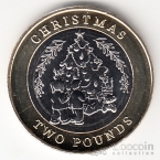 Гибралтар 2 фунта 2023 Рождество