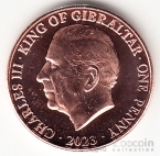 Гибралтар 1 пенни 2023