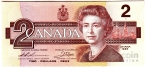 Канада 2 доллара 1986