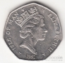 Остров Мэн 50 пенсов 1991 Рождество