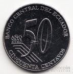 Эквадор 50 сентаво 2023 Исторические деятели Эквадора - Матильда Идальго де Просель