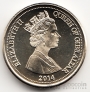 Гибралтар 1 фунт 2014