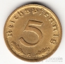 Германия 5 пфеннигов 1938 G