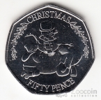 Гибралтар 50 пенсов 2023 Рождество
